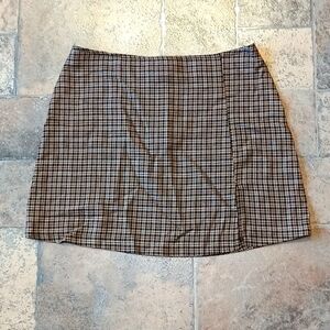 Plaid mini skirt size 11